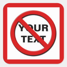 Warnung Kein Symbol Großer benutzerdefinierter Auf