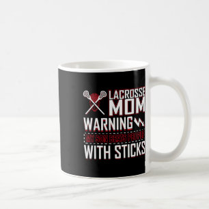 Warnung Mein Sohn schlägt Menschen mit Stöcken Lac Kaffeetasse