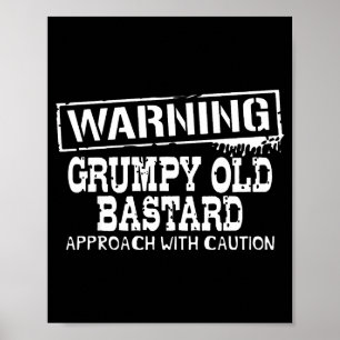 Warnung Mpy Alt Mit Vorsicht Annähern Lustig Poster