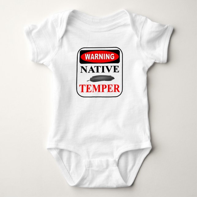 WARNUNG NATÜRLICHE VERANLAGUNG BABY STRAMPLER (Vorderseite)