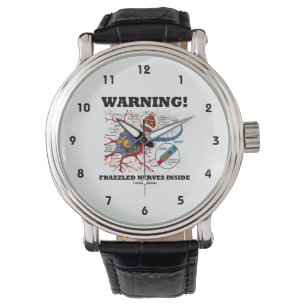 Warnung! Nerven, die innerhalb der Neuronsynapse z Armbanduhr
