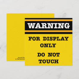 Warnung nur bei Anzeige keine Touch Karte