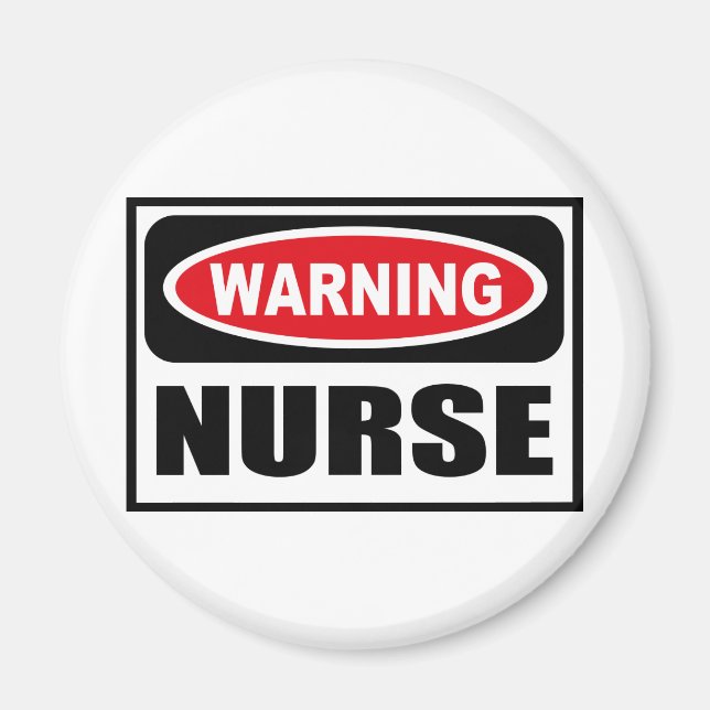 Warnung NURSE Magnet (Vorne)