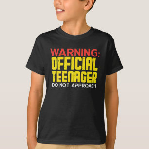 Warnung Offizieller Teenager Funny 13. Geburtstag  T-Shirt
