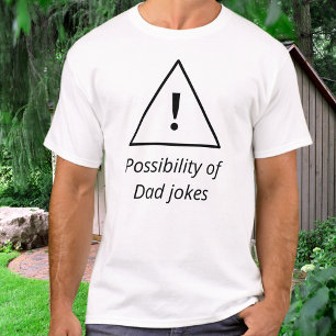 Warnung Papa-Witze Humorvoll Lustig Vatertag T-Shirt