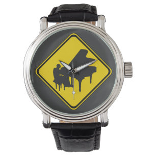Warnung: Piano Player Ahead! Armbanduhr