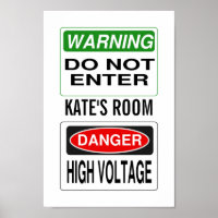 Warnung Poster - anpassen!