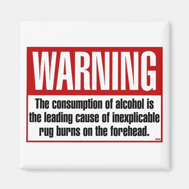 WARNUNG: Rugburns Magnet (Vorne)