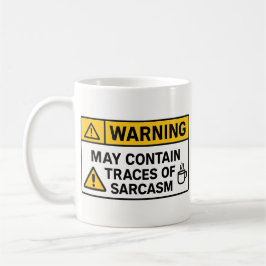 Warnung: Sarkasmus im Inneren – Bürotasse Kaffeetasse