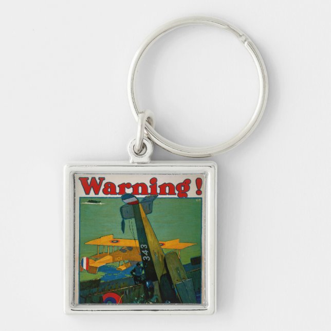 Warnung! Schlüsselanhänger (Vorne)