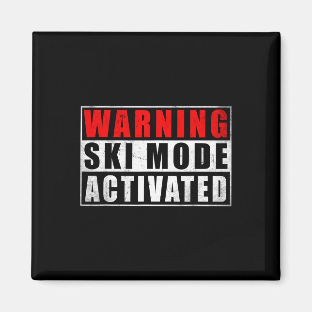 Warnung Skimodus aktiviert 1  Magnet (Vorne)
