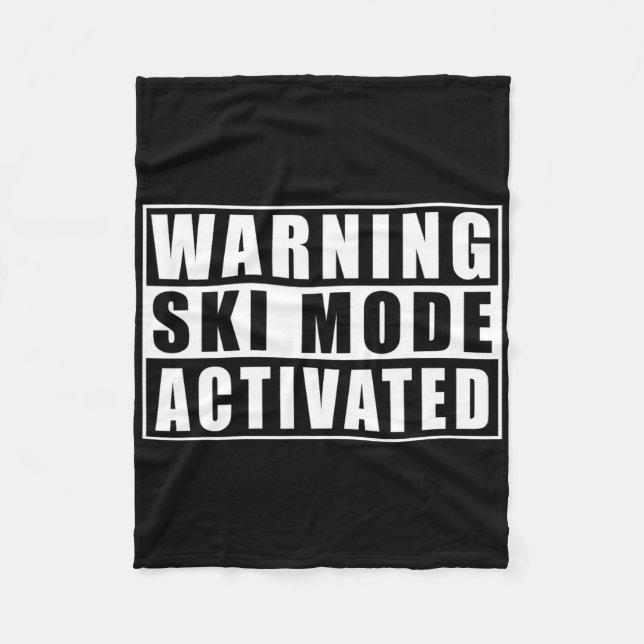 Warnung Skimodus aktiviert  Fleecedecke (Vorderseite)