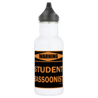Warnung! Student Bassoonist! Edelstahlflasche
