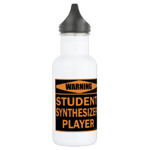 Warnung! Student Synthesizer Player! Edelstahlflasche