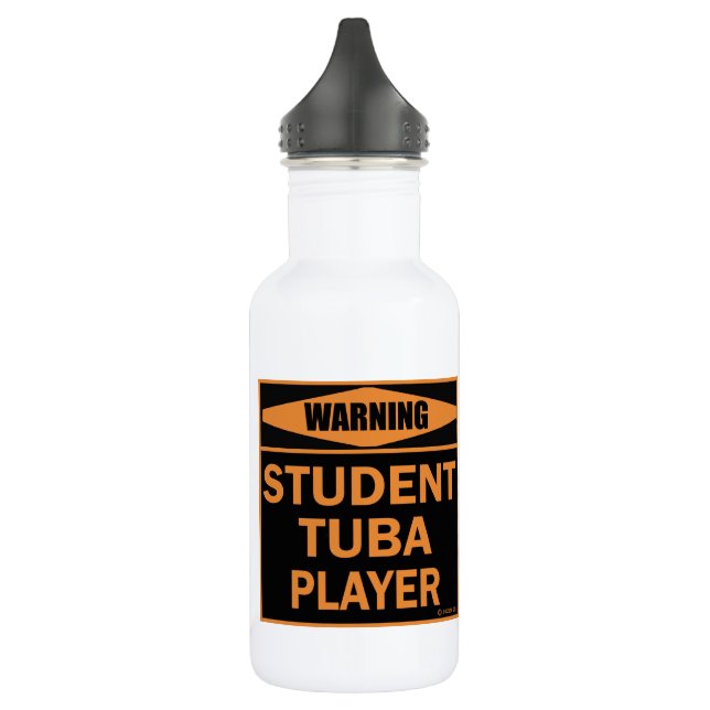 Warnung! Student Tube Player! Edelstahlflasche (Links)