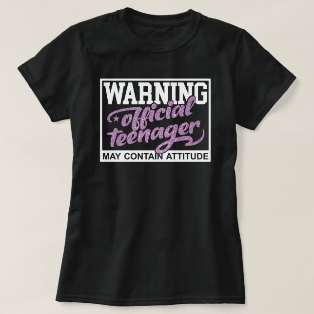 Warnung T-Shirt (Design vorne)