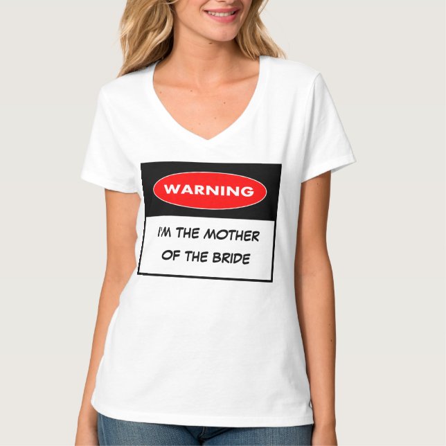 WARNUNG T SHIRT, Hochzeit T-Shirt (Vorderseite)