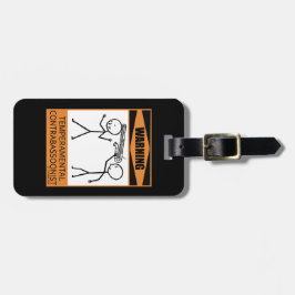 Warnung! Temperamentaler Kontrabasonist Gepäckanhänger