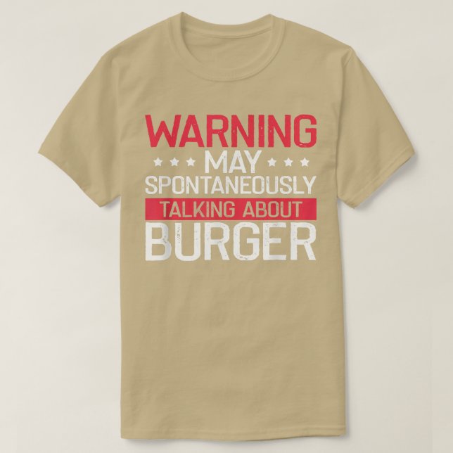 Warnung über Burger, Cheeseburger Lover B T-Shirt (Design vorne)