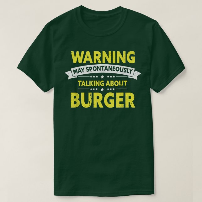 Warnung über Burger, Cheeseburger Lover B T-Shirt (Design vorne)