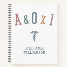 Warnung und Orientierung an Person A&OX1 Krankenge Notizbuch