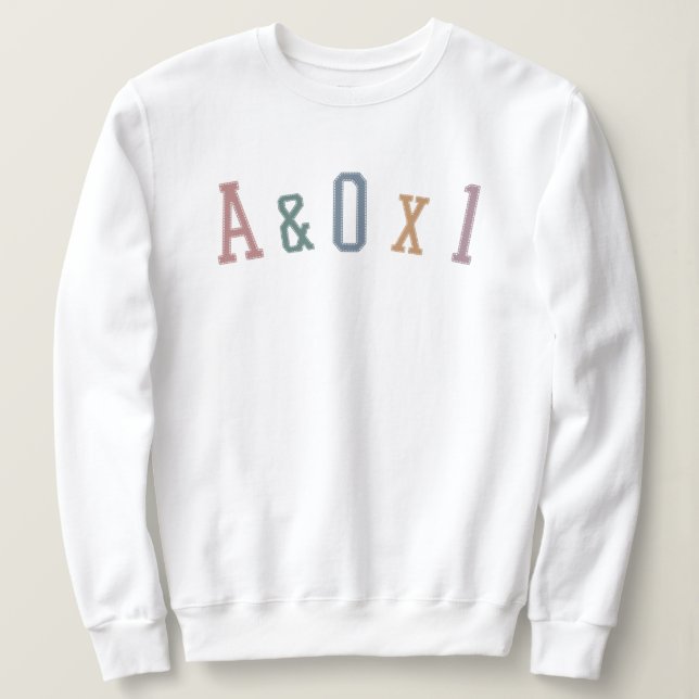 Warnung und Orientierung an Person A&OX1 Krankenge Sweatshirt (Design vorne)