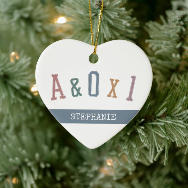 Warnung und Orientierung an Person A&OX1 Krankenve Keramik Ornament (Baum)