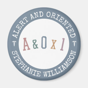 Warnung und Orientierung an Person A&OX1 Krankenve Magnet