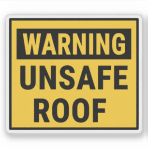 Warnung unsicheres Gewand Aufkleber