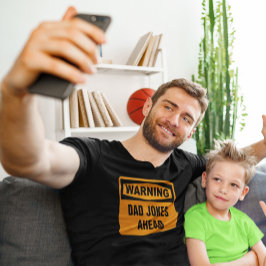 Warnung Vater Jokes Ahead Funny Customizable T-Shirt