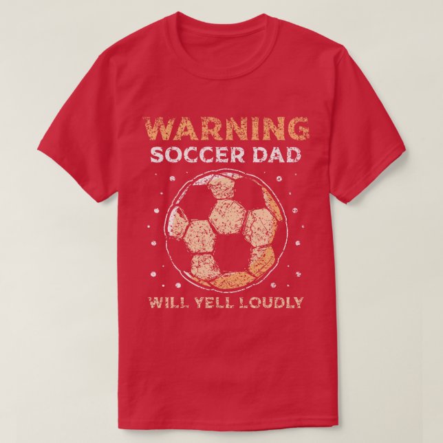 Warnung Vater Will Yell Louly Daddy Player Vater P T-Shirt (Design vorne)