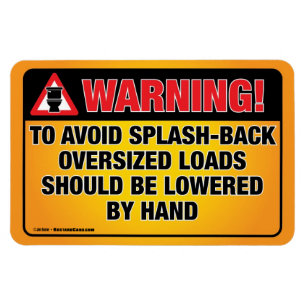 WARNUNG - Vermeiden Sie einen Abschlag im Badezimm Magnet