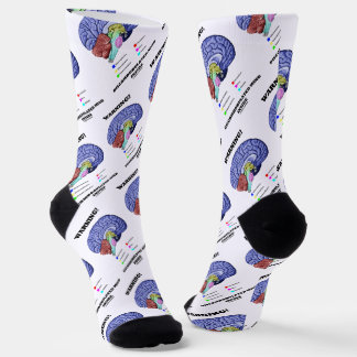 Warnung! Verwirrter Geist im Gehirn Spaß Socken