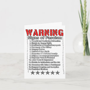 Warnung vor Anzeichen eines Faschismus gegen Trump Karte