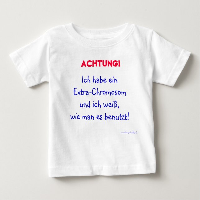 Warnung vor dem Kind Baby T-shirt (Vorderseite)