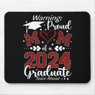 Warnung vor der Mama eines Graduate Tränes Mousepad