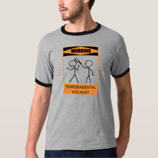 Warnung vor einem Violinisten T-Shirt