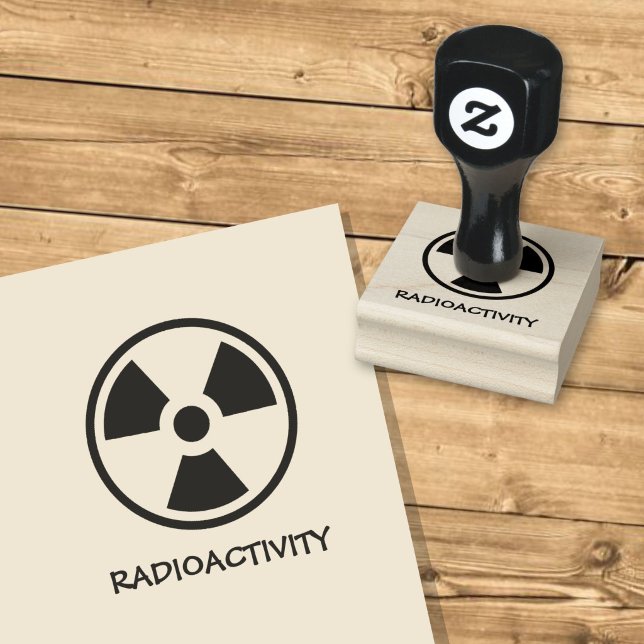 Warnung vor Radioaktivität Gummistempel (Von Creator hochgeladen)