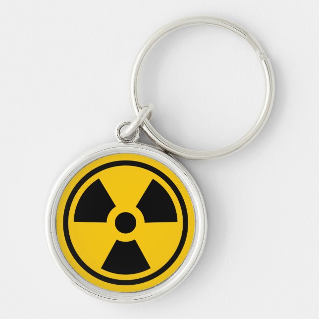 Warnung vor Radioaktivität Schlüsselanhänger (Vorne)