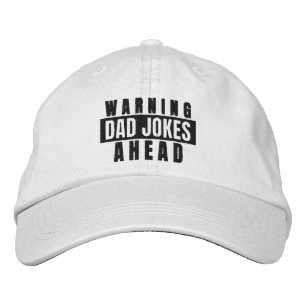 Warnung vor Vater Jokes Ahead Bestickte Baseballkappe