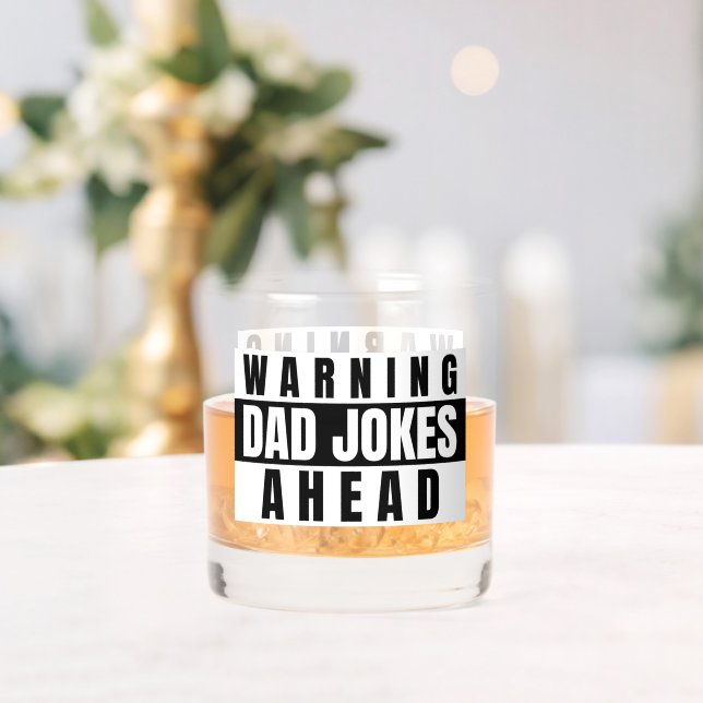 Warnung vor Vater Jokes Ahead Whiskyglas (Insitu (Hochzeit))