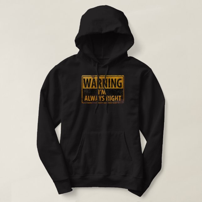 Warnung - Vorsicht - Gefahrensymbol Hoodie (Design vorne)