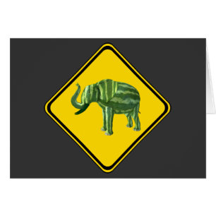 Warnung: Wassermelon Elefant Crossing!
