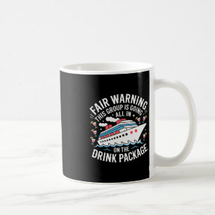 Warnung Wir setzen alles auf das Getränkepaket - Kaffeetasse