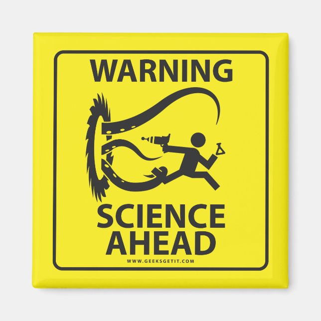 WARNUNG! WISSENSCHAFT VORBEI! MAGNET (Vorne)