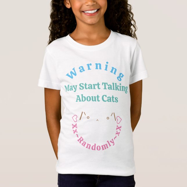 Warnung: Zufällige Katze /ᐠ. ꞈ.................... T-Shirt (Vorderseite)