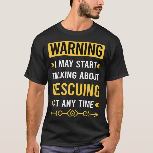 Warnung zur Rettung von Tieren T-Shirt (Vorderseite)