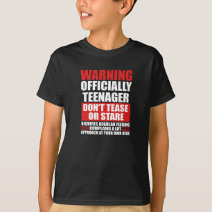 Warnungen für einen offiziellen Teenager T-Shirt