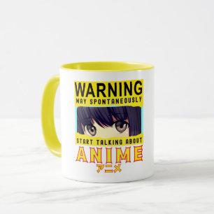 WarnungKann Spontan Damit Beginnen, Über Anime Zu Tasse