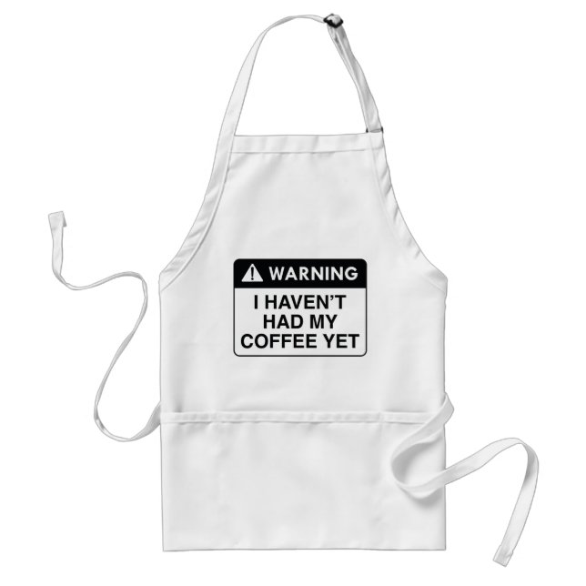 Warnungskaffee Schürze (Vorne)